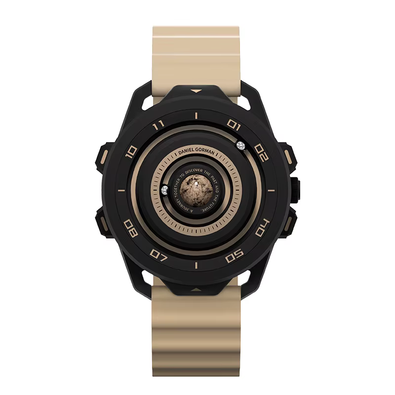 DANIEL GORMAN montre mécanique carrée à cadran lumineux à la mode, montre décontractée étanche en Si