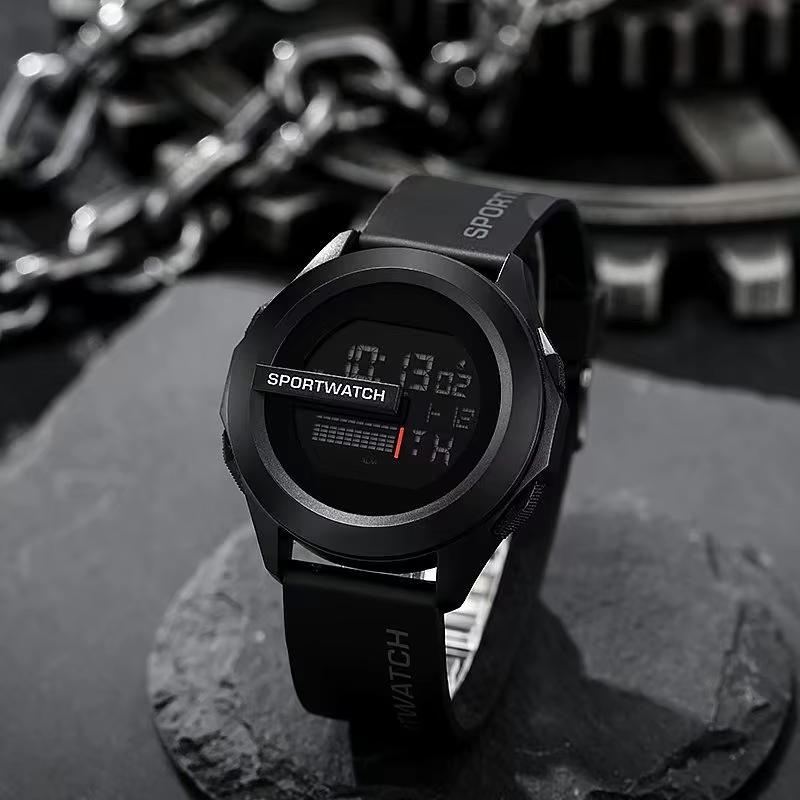 Montre électronique, multifonctionnelle, tendance simple et cool, lumineuse, pour le sport et les ac