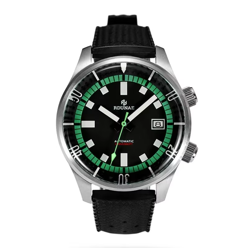 COMPANY UNAE-Montre-bracelet étanche pour homme, R3, automatique, mécanique, mouvement NH35A, verre 