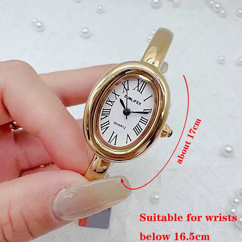 Marque de luxe femmes Rome cadran Montre à Quartz mode or couleurs bracelet montre-bracelet Relogio