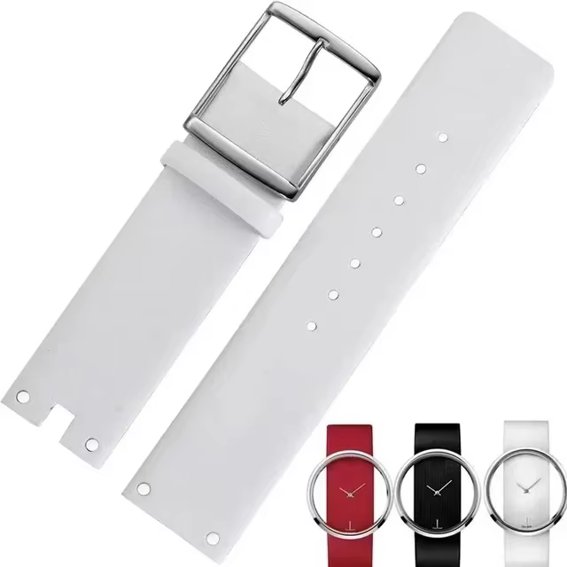 Bracelet de montre en cuir véritable pour hommes, durable et souple, pour Calvin Klein, flambant neu