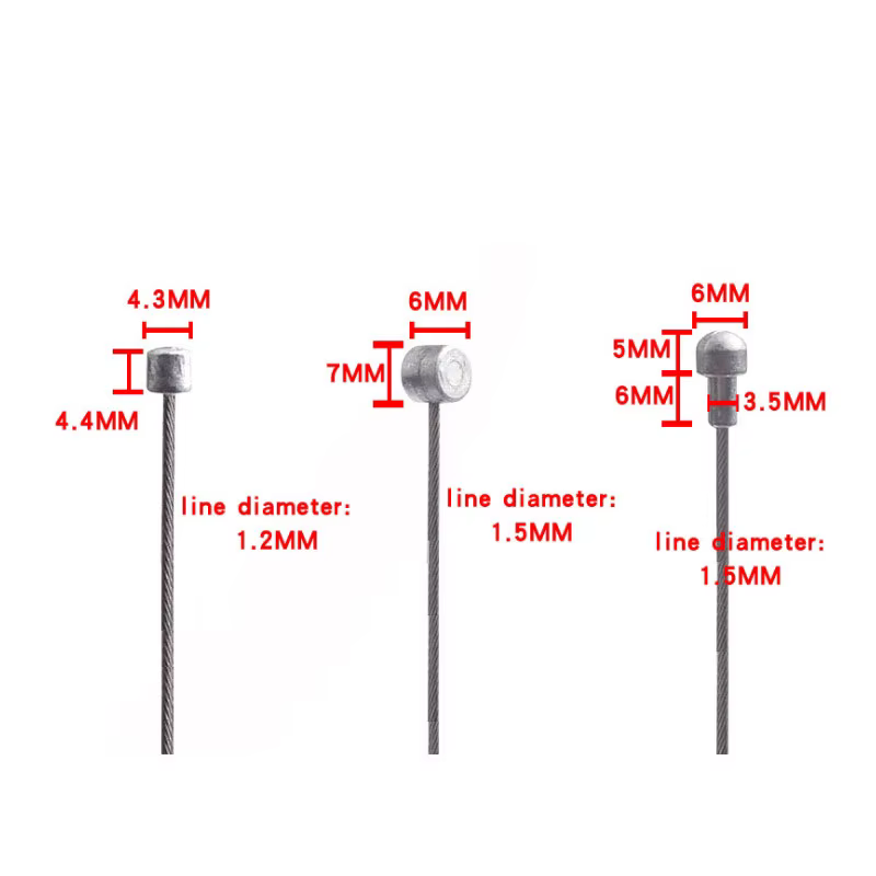 Lot de 10 Câbles Intérieurs pour Vélo VTT et Route, pour Levier de Frein et Manette de Vitesse, 2000
