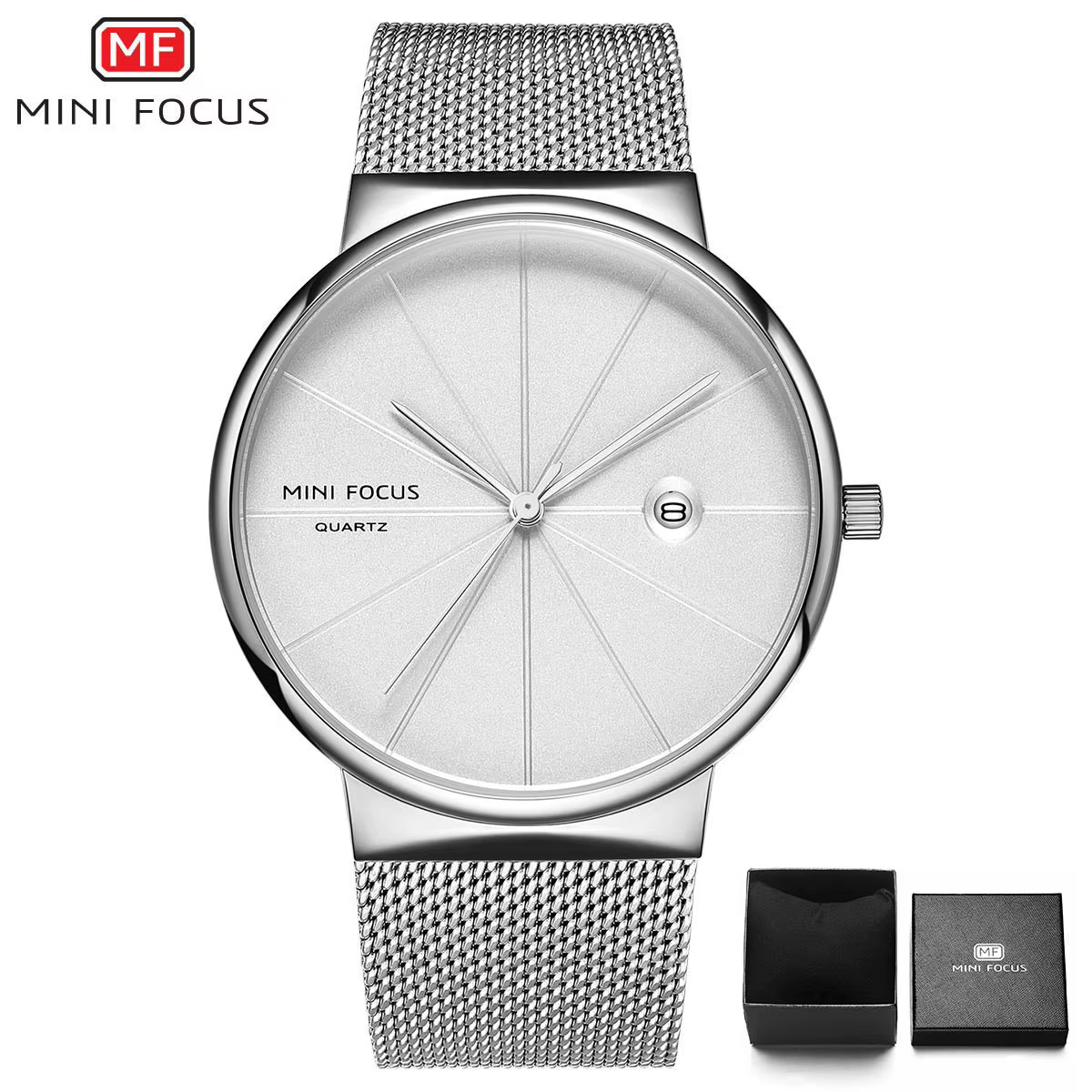 Montre créative de mode européenne et américaine de marque FOCUS, cadran carré, montre à quartz rétr