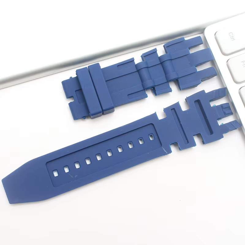 Bracelet de montre en caoutchouc de silicone pour homme, bracelet de montre noir, bracelets de recha
