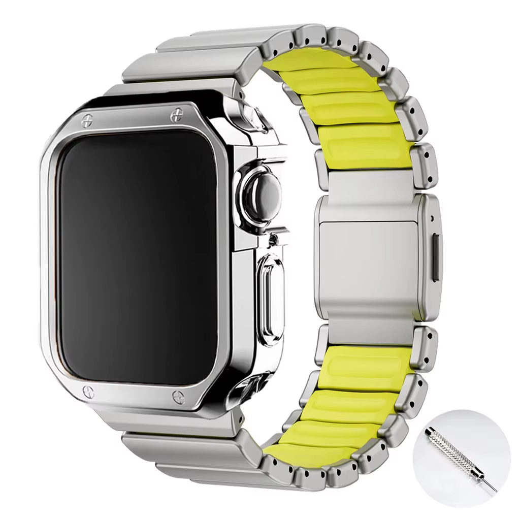 Coque de luxe en TPU pour Apple Watch, bracelet en titane, 42mm 44mm 45mm 46mm 49mm, Iwatch Series11