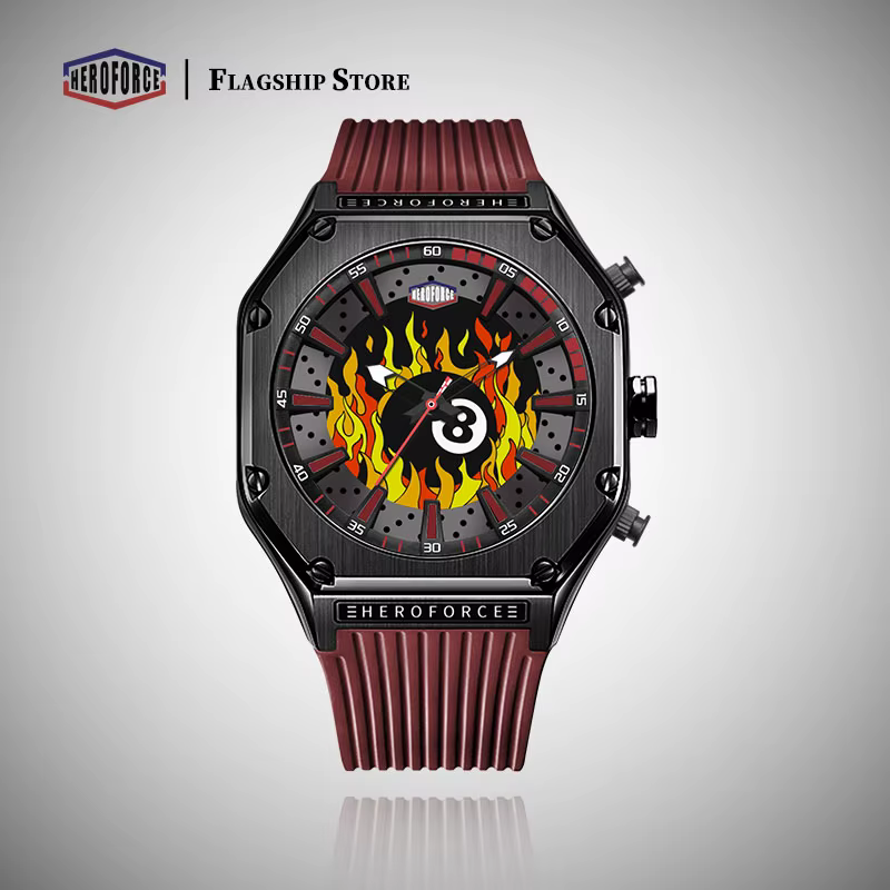 Nouvelle Montre Homme HEROFORCE 2026 Originale à Affichage Double Lumineux, Montre-Bracelet à Quartz