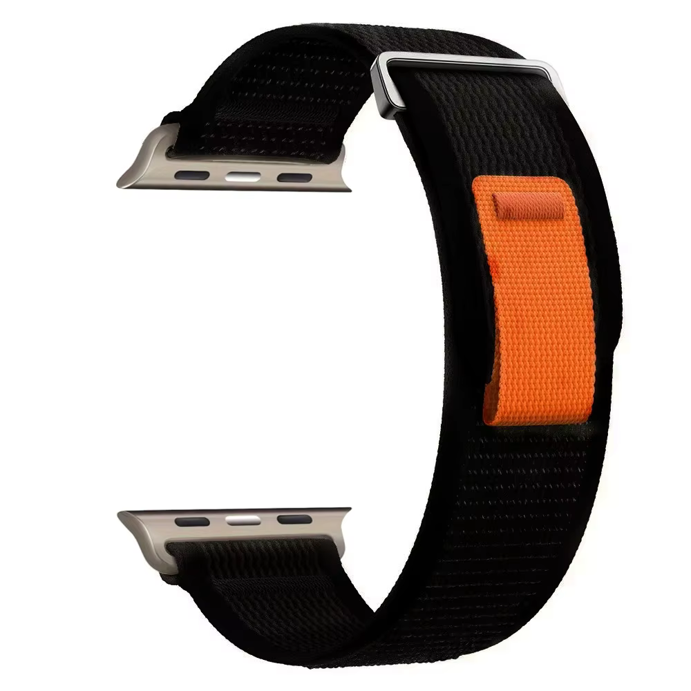 Bracelet à boucle Trail pour Apple Watch Ultra/2 49mm 10 42/46mm, en Nylon, iWatch 9 8 7 6 5 4 SE 45