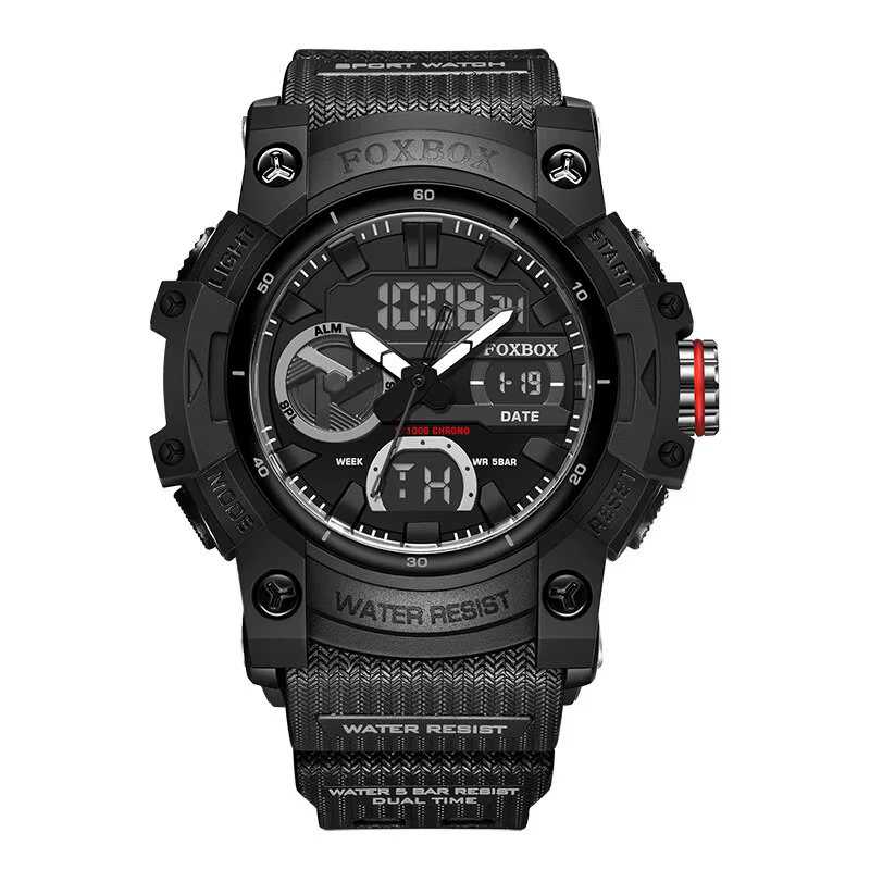 LIGE mode montres numériques pour hommes haut de gamme de luxe militaire Montre étanche hommes Sport