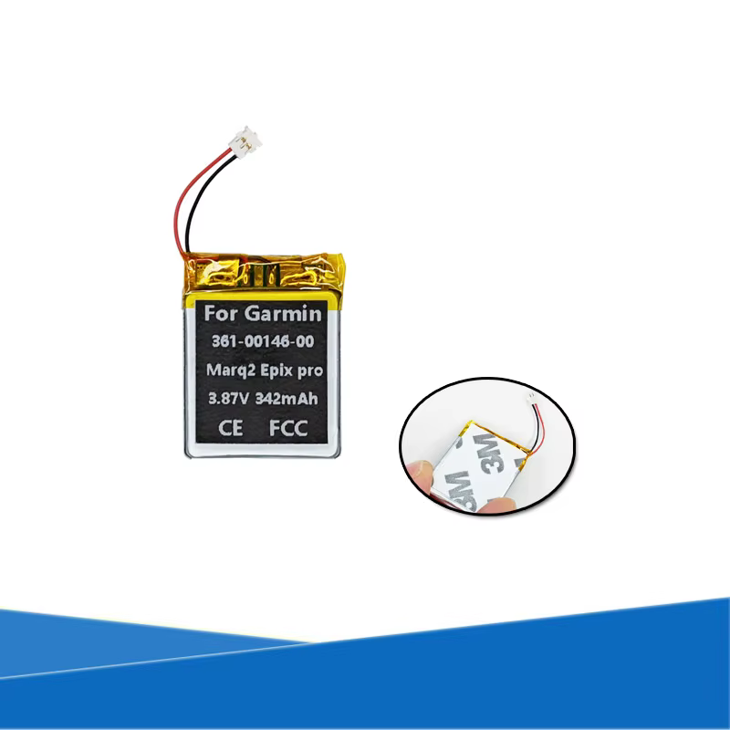 Remplacement de la batterie d'origine pour montre Garmin, Marq2, Epix Pro 2, 342mAh, 361 mAh, 00146 