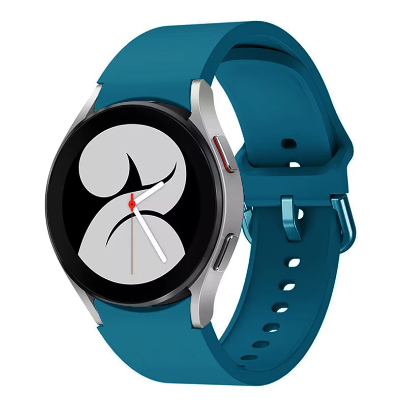 Bracelet en Silicone pour Samsung Galaxy watch 7 6 5 4 40mm 44mm 45mm, interface arc originale pour