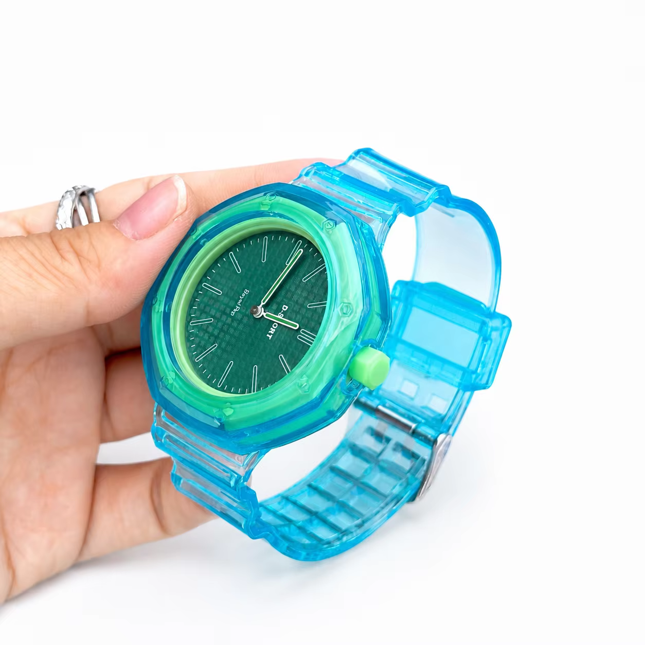 Montre de luxe transparente en gelée pour Swatch X AP Royal Pop, bracelets TPU colorés décontractés,