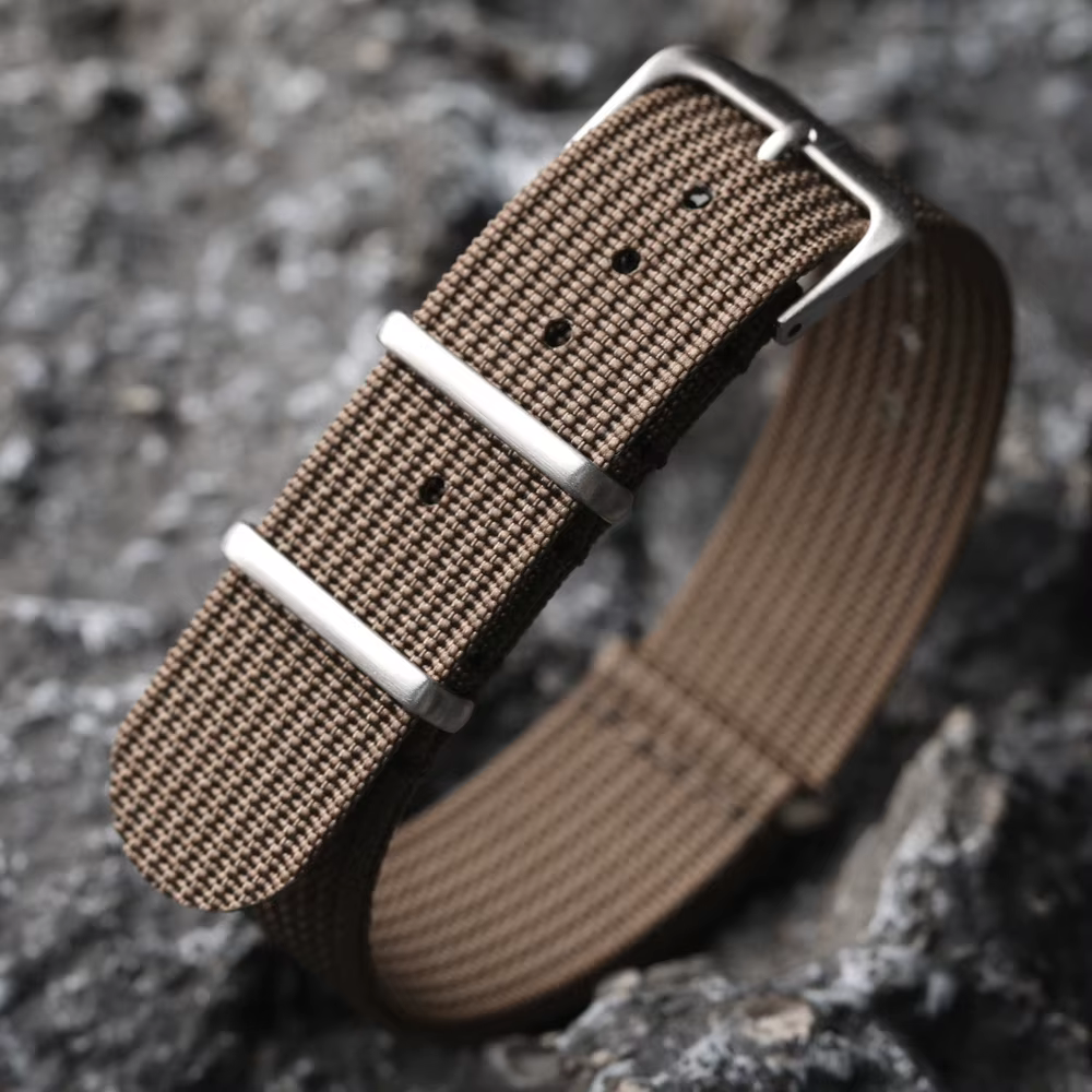 Nouveau bracelet de montre en Nylon nervuré bracelet de montre en Nylon 18mm 20mm 22mm accessoires d