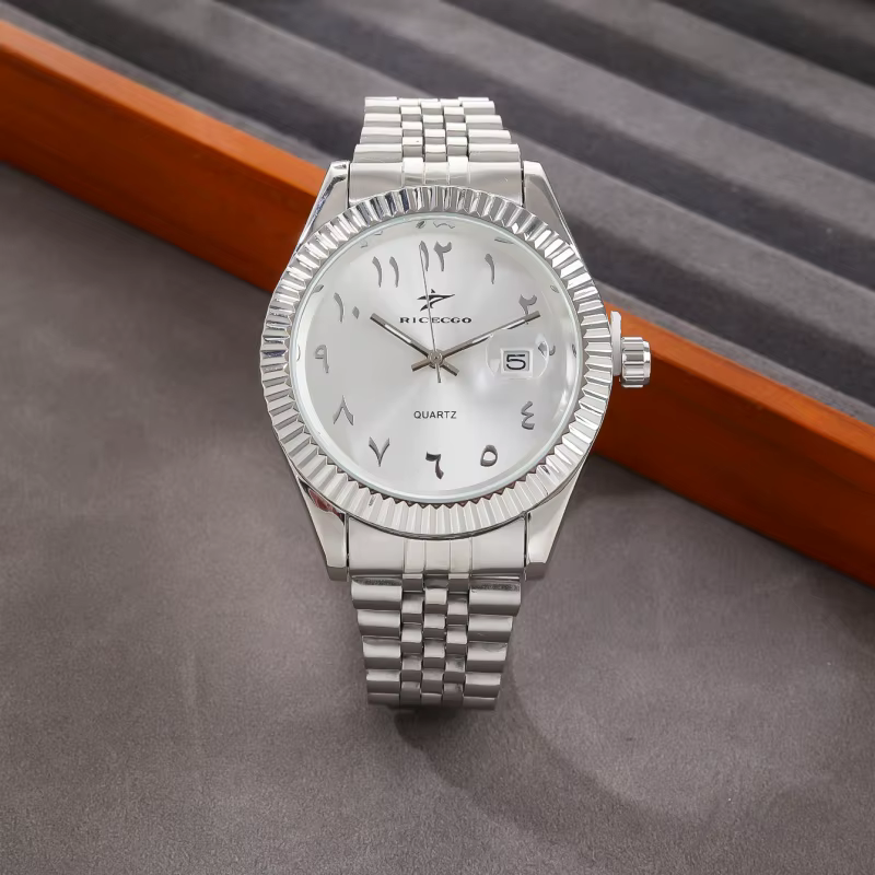 Montres à quartz en acier inoxydable pour hommes, montres-bracelets décontractées pour hommes, horlo