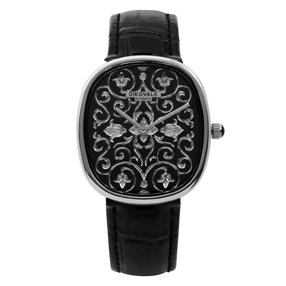 Montre homme vintage étanche en acier inoxydable, design rétro, mouvement automatique, prix usine