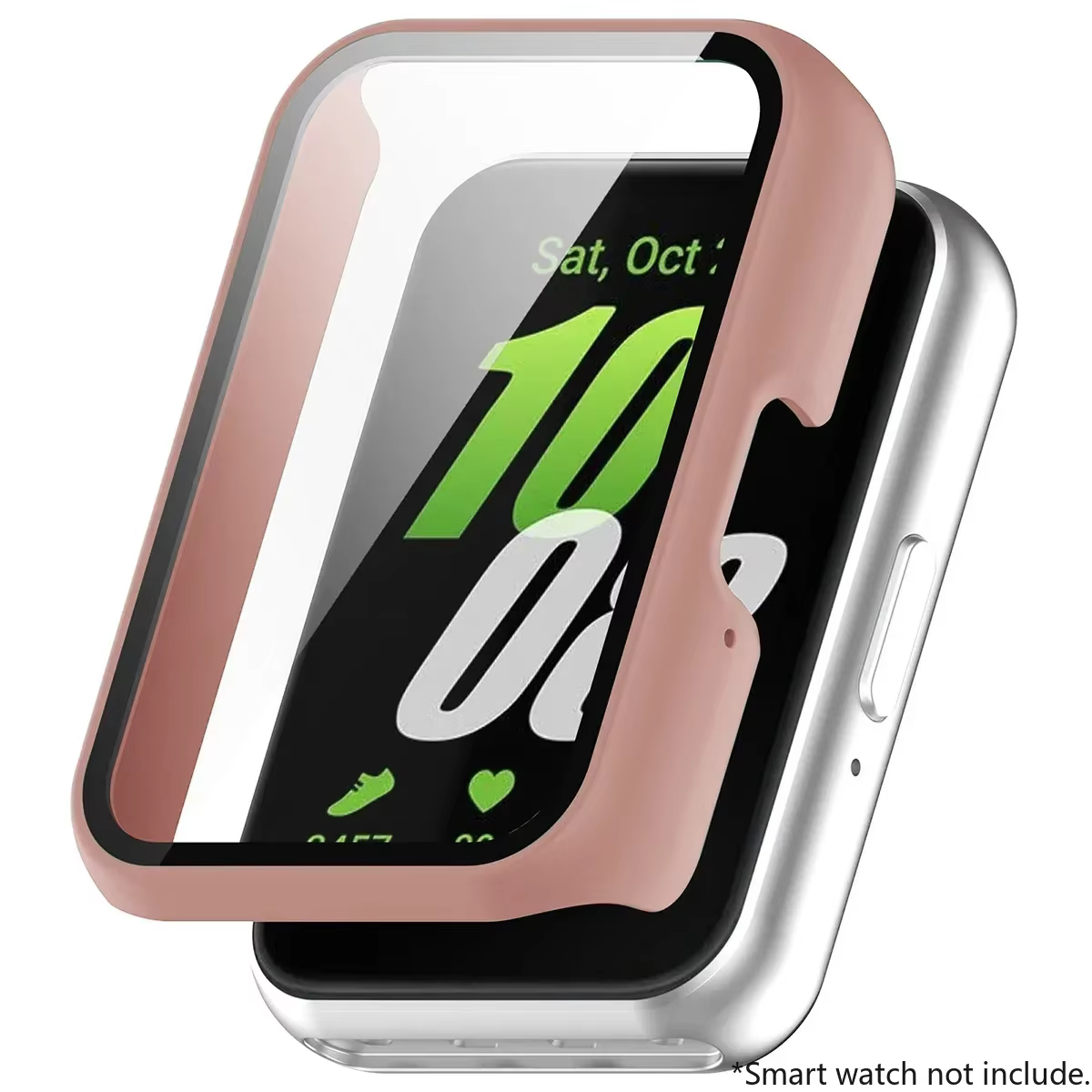 Smartwatch housse de protection pour Samsung Galaxy Fit 3 SM-R390 PC boîtier de montre avec verre tr