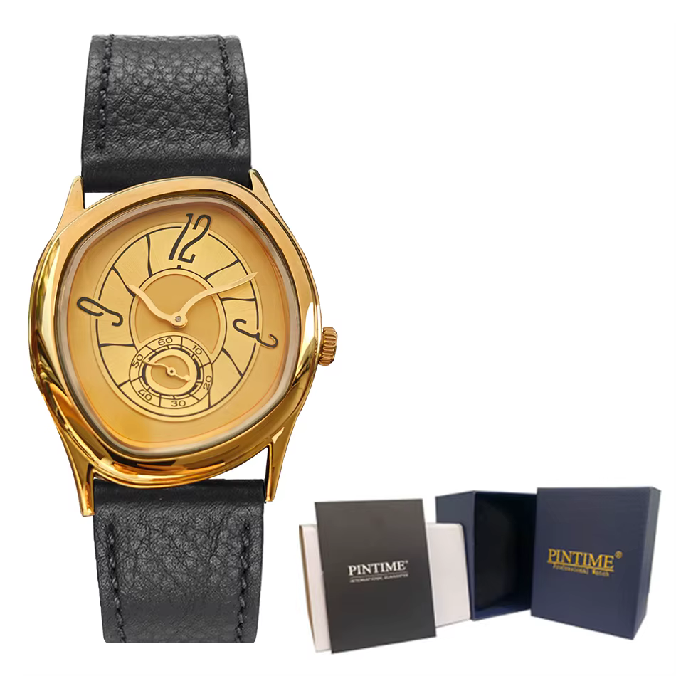 Série innovante de montres en quartz de forme spéciale avec mouvement importé, cadran de 32 mm, brac