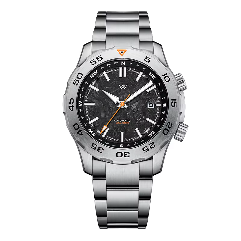 Montre WM automatique mécanique, résistante à l'eau, classique, décontractée, pour homme d'affaires,
