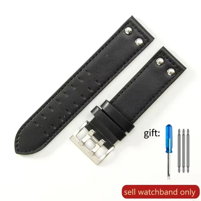 Bracelets de montre imperméables en cuir de vachette véritable pour Hamilton H 760250   Bracelet res