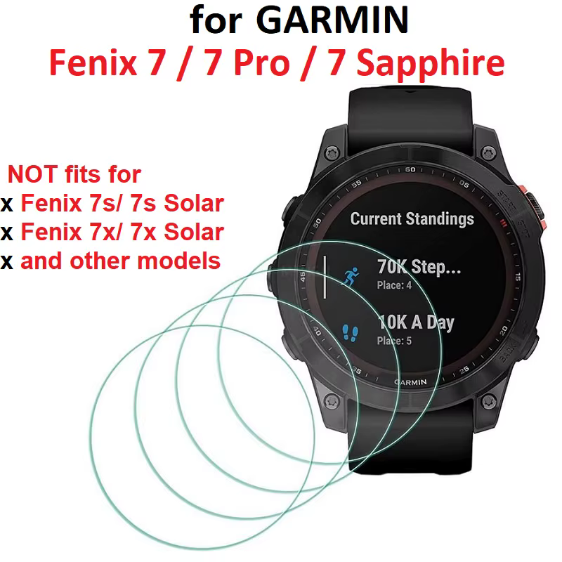 Protecteur d'écran pour montre connectée Garmin Fenix ​​7 / Fenix ​​7S Pro / Fenix ​​7X, Film de pro