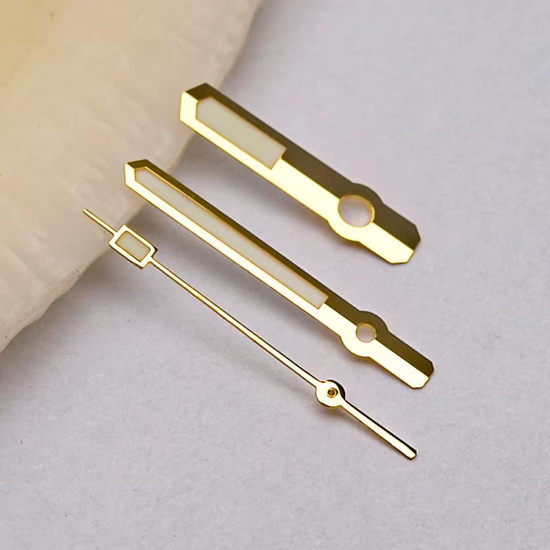 Aiguilles de montre or argent NH35 NH36 C3 vert lumineux, adaptées aux mouvements 4R35 4R36 7S26 pou