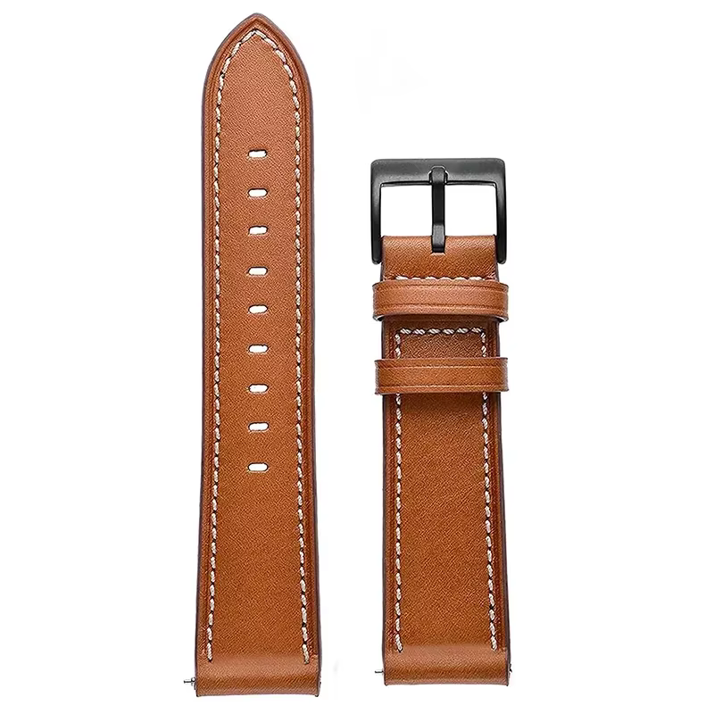 Bracelet en cuir de 22mm pour Amazfit Bip Max, Bracelet de montre intelligent, accessoires Correas