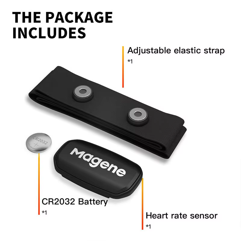 Magene H303 capteur de fréquence cardiaque Bluetooth ANT mise à niveau moniteur HR avec sangle pecto
