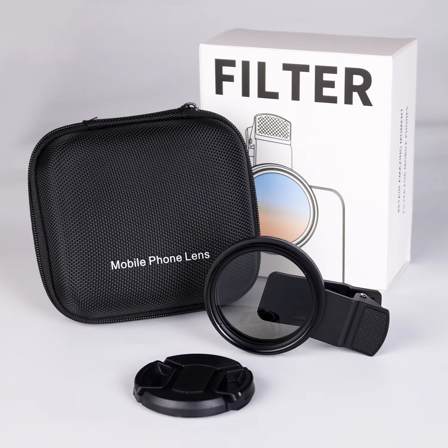 Accessoires de photographie de tatouage, filtre CPL à clipser 52mm, objectif d'appareil photo de tél
