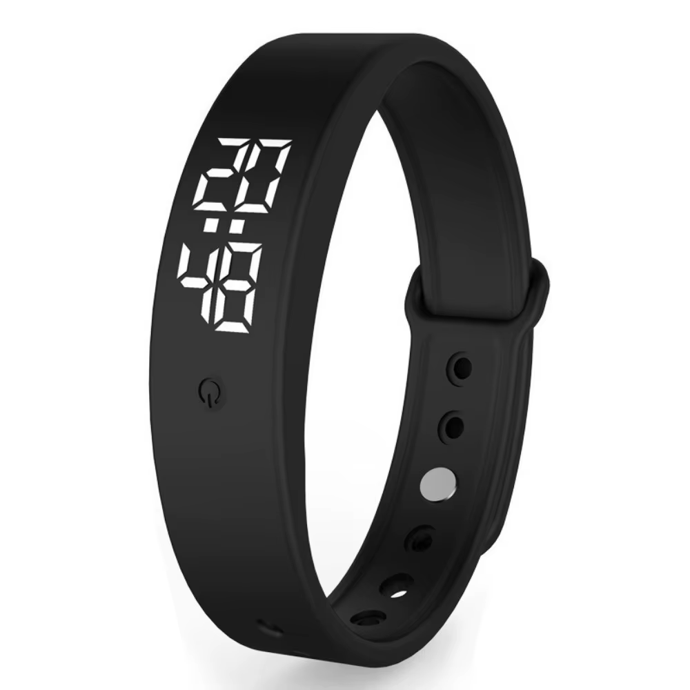 Bracelet d'alarme vibrant étanche, réveil par vibration, alarme silencieuse, bracelet numérique avec