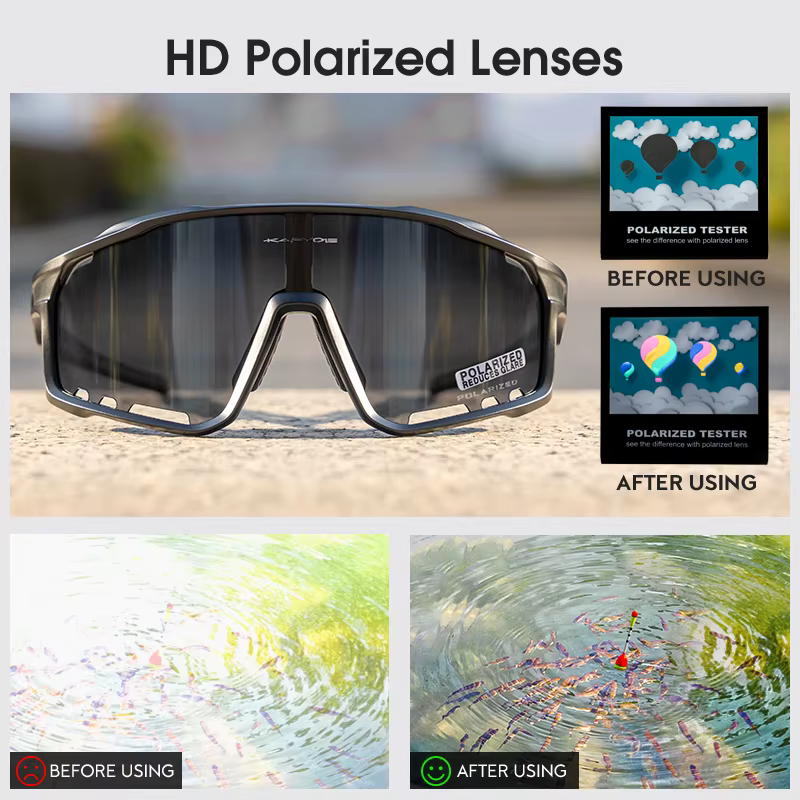 Kapvoe lunettes de cyclisme vtt équitation course lunettes de soleil UV400 ski pêche escalade lunett