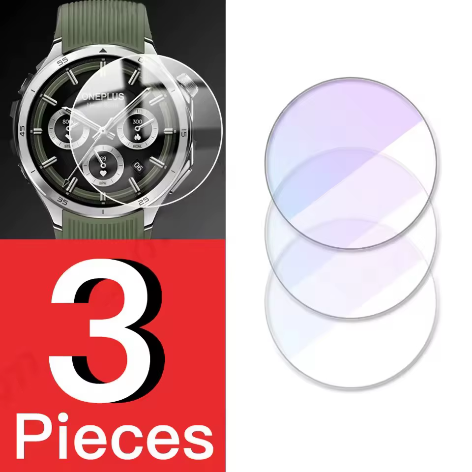 Protecteur d'écran pour OnePlus Watch 3, 3-5 pièces, Film de Protection anti-rayures en verre trempé