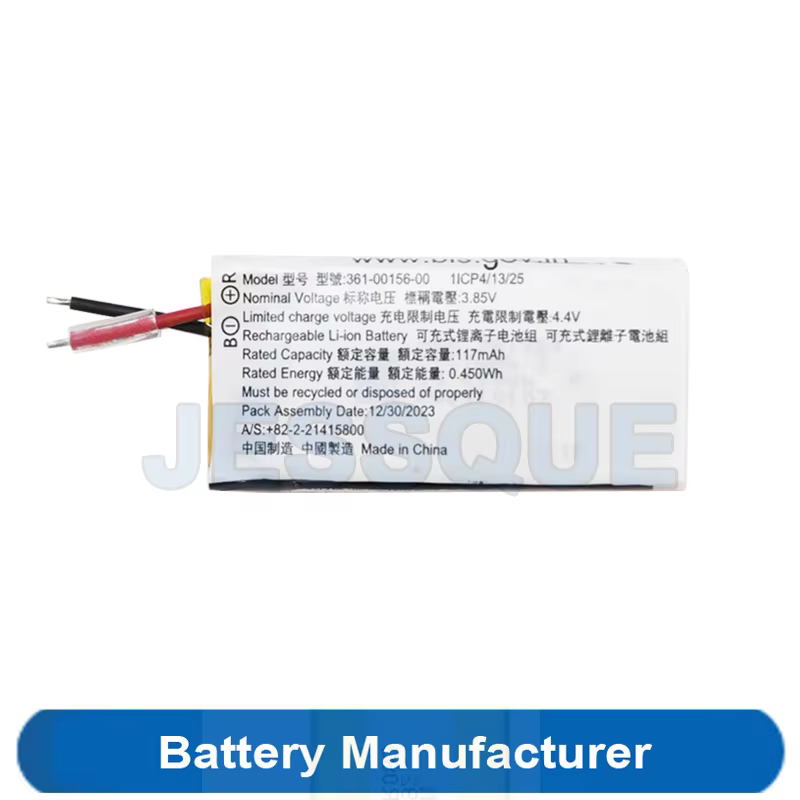 Batterie 3.85V 117mAh 361-00156-00 pour montre-bracelet Garmin Vivosmart 5 T5