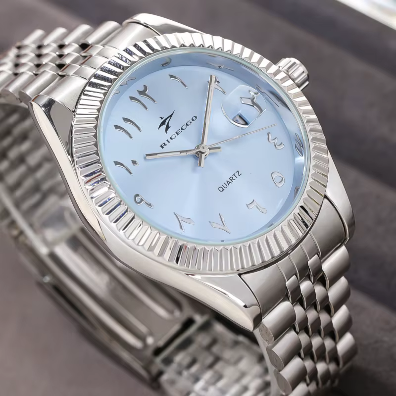 Nouveaux hommes Date montres haut de gamme de luxe calendrier décontracté en acier inoxydable affair