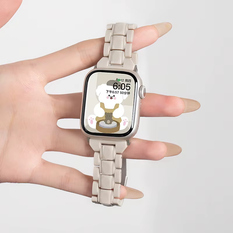 Bracelet de montre Transparent pour Bracelet de montre Apple 44mm 45 46 49 38 40 41 42mm Bracelet co