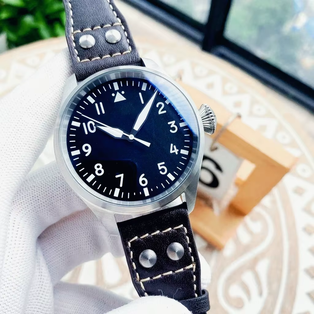 Montre mécanique automatique de luxe pour homme, surdimensionnée, 46 mm, en acier 904L de qualité su