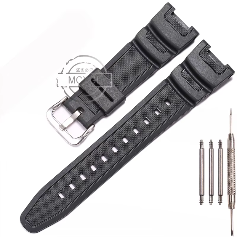Accessoires de bracelet de montre pour mol SGW-100 SGW100 hommes bracelet de remplacement en résine