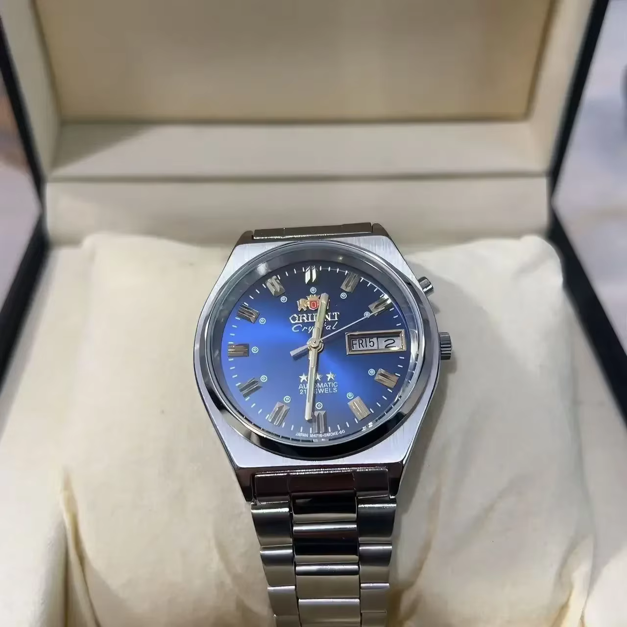 Montre Orient 118A, mouvement japonais, sport, décontractée, unisexe, heure mondiale, luminescente, 