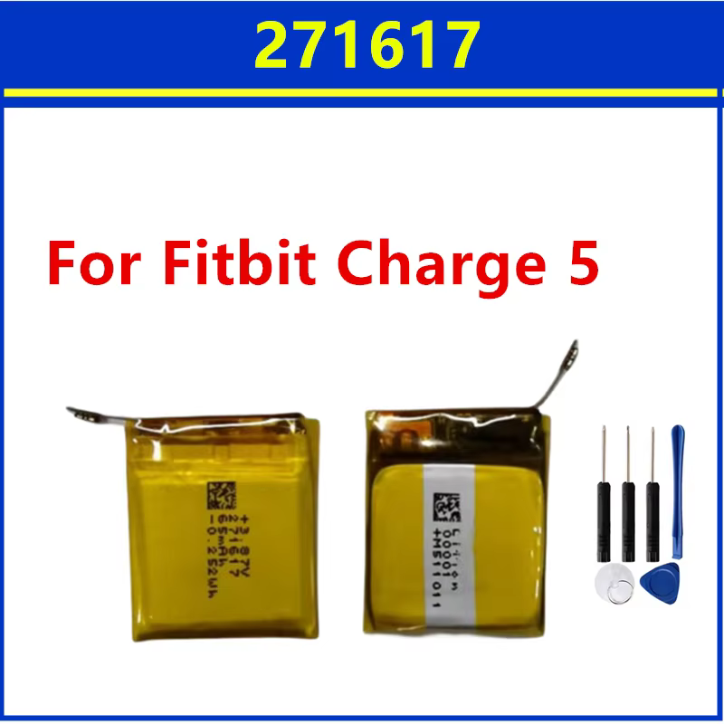 Nouvelle batterie de remplacement 65mAh 271617 Batterie pour Fitbit Charge 5 montre de sport intel