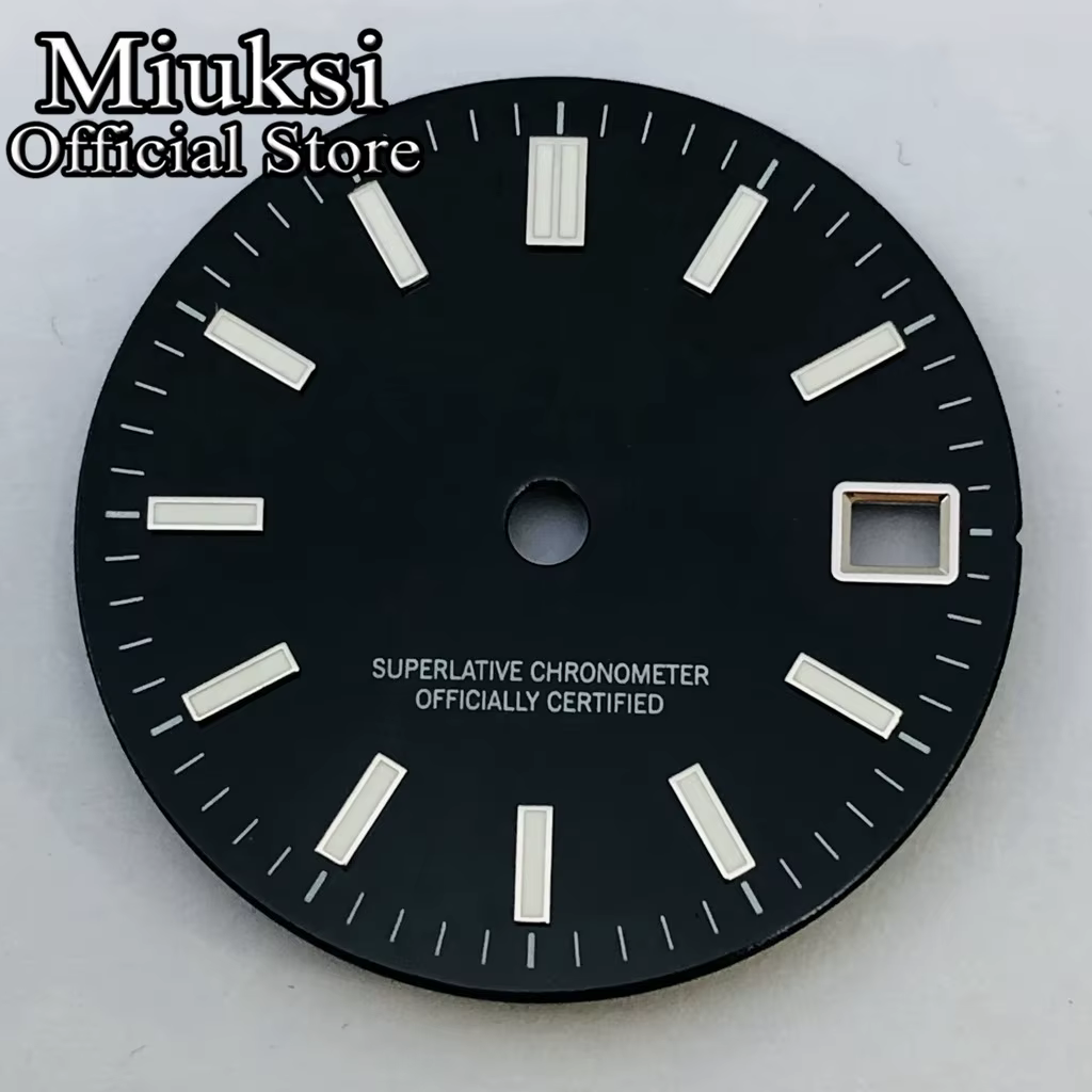 ATA UKSI-Cadran de Montre Lumineux Noir, Or, Rouge, Bleu, Vert, Mouvement NH35, Fit 3, 39, 3.8, 39,