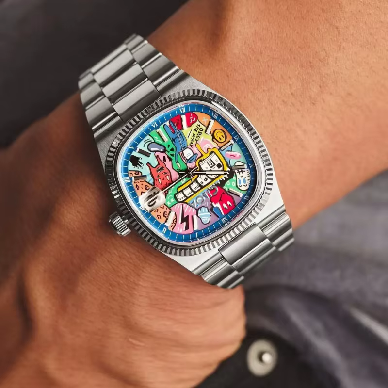 Montre carrée rétro pour homme, marque de luxe légère, cadeau authentique, nouvelle collection 2026,