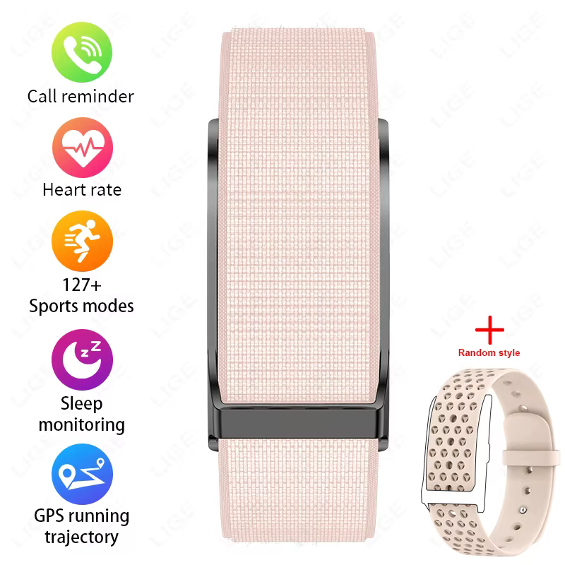LIGE santé montre intelligente fréquence cardiaque tensiomètre podomètre sport Fitness Bracelet élec