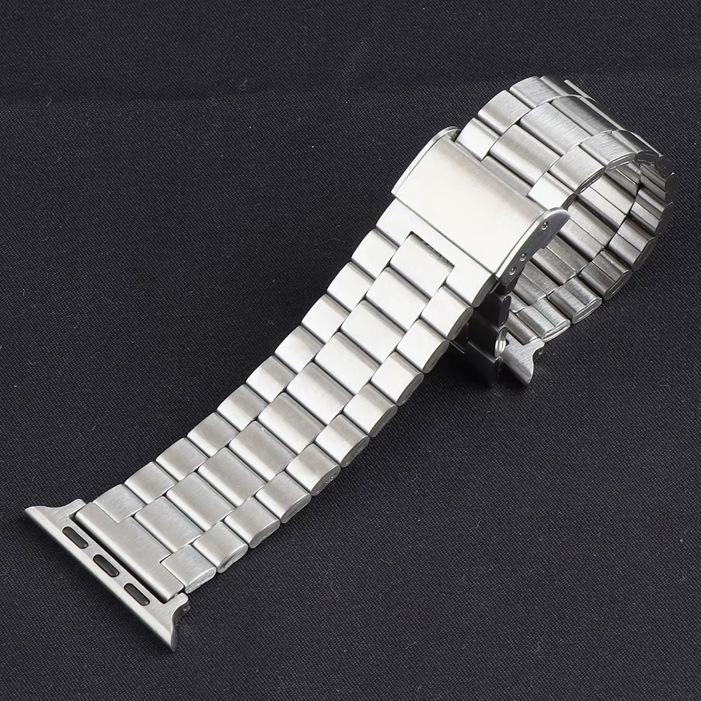 Bracelet en Acier Inoxydable pour Apple Watch, Bande Ultra 2, 1, Série 9, 8, 7, 45mm, 41mm, IWatch S
