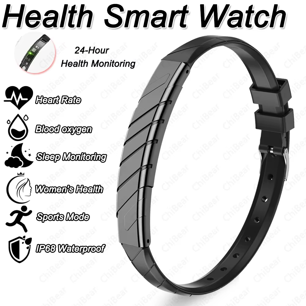 Nouveau Bracelet Connecté Santé 2026 – Design Ultra-Mince 6 cm, Plus de 100 Modes Sportifs, Étanchéi