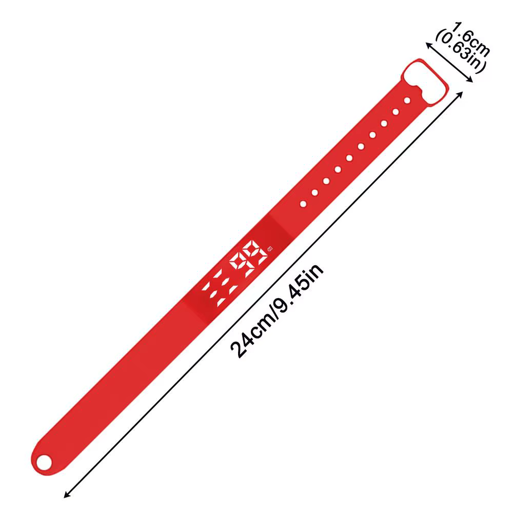 Bracelet d'alarme vibrant, silencieux, Rechargeable, pour dormeurs lourds, horloge, 8 alarmes pour a