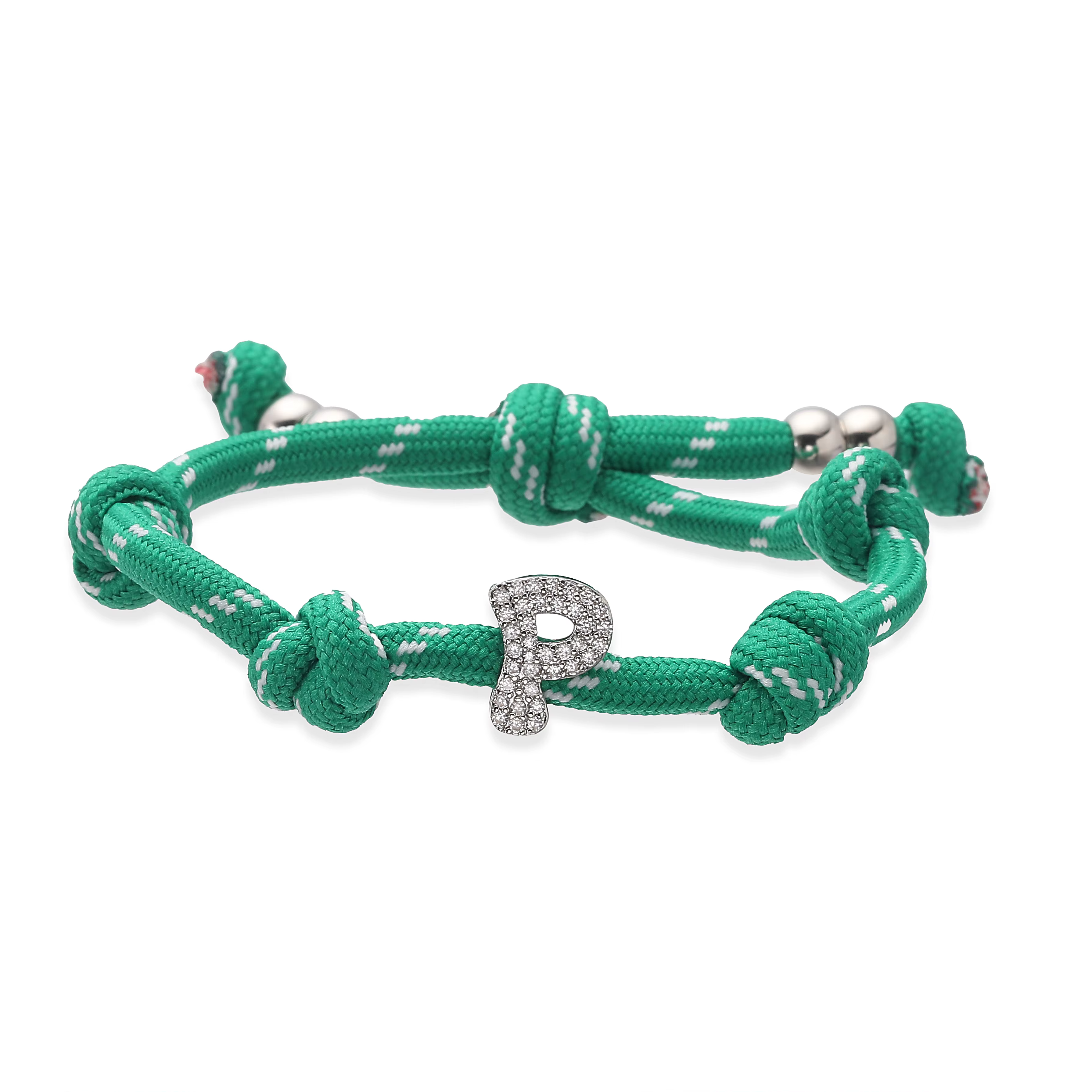 Bracelet tressé bicolore avec breloques alphabet A-Z, style Hip-Hop Y2K, ensemble unisexe pour coupl