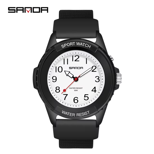 Montres pour hommes SANDA 6018, sport et mode, nouvelle montre digitale à quartz de luxe, étanche, c