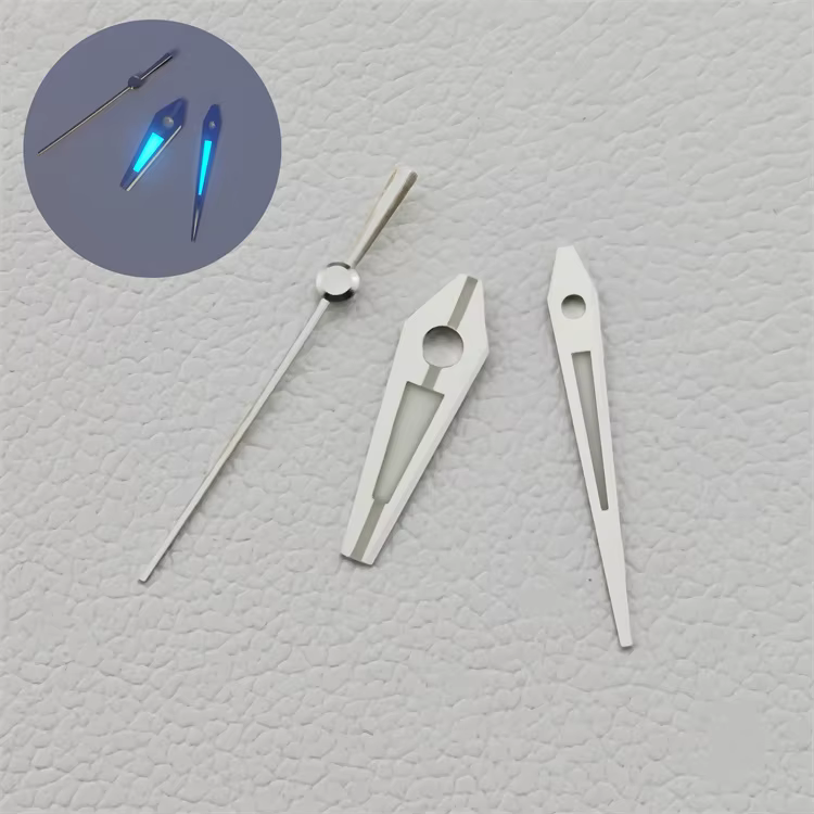 Aiguilles de montre GS Baked Blue, accessoires de modification de montre, bleu glacier, effet Shoous