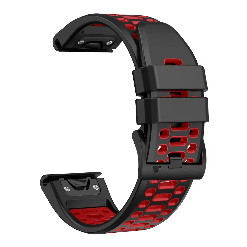 Nouveau bracelet de montre respirant bicolore Sport pour Garmin Fenix 7X 7 Pro 6X 6 Pro 5 5X Plus/Ep