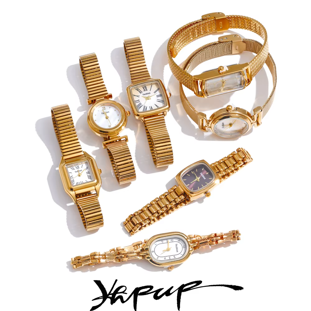 Yhpup – montre pour dames en acier inoxydable, avec mouvement japonais, étanche, poli et brillant, p