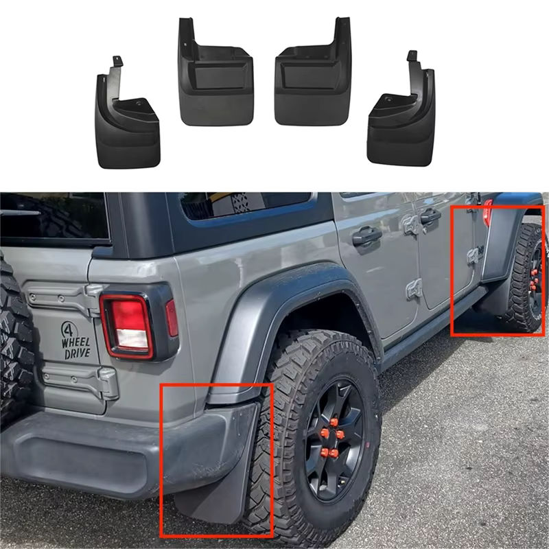 Garde-boue de roue de voiture garde-boue de protection de roue avant arrière garde-boue pour Jeep Wr