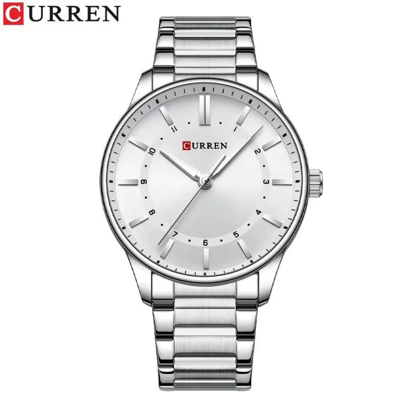 Curren 8430 homme 2025 montre étanche lumineux hommes montre-bracelet à Quartz en acier inoxydable m